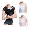 Cocojee Ballet Leotard, Adult, Junior, Lace, French Sleeve, Cute, Bra