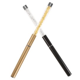 SAFIGLE 2pcs Eyelash Brush Dual Ended Spoolie and Brow Brush for Eyelash Extensions and Makeup Application for Professional and Home Use Black Gold Design