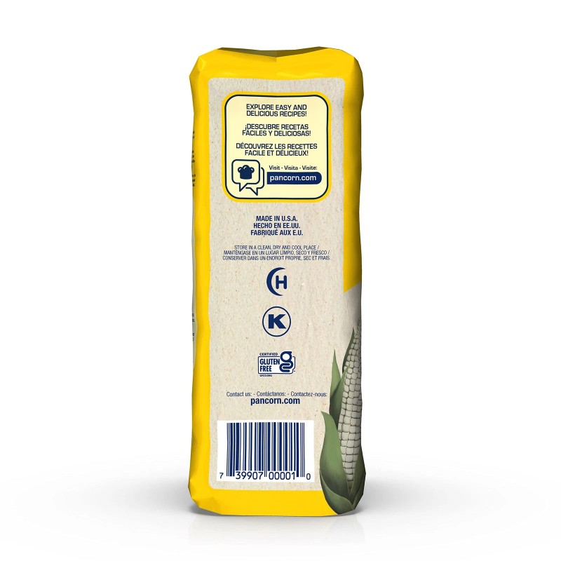 P.A.N. White Corn Meal 35.27 Ounce Pack of 4 Gluten