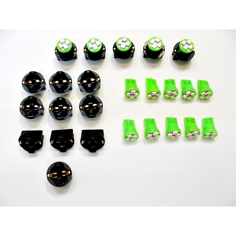 Lumiglow 15 Green 4 LEDs Light Bulbs 1/2" Sockets License