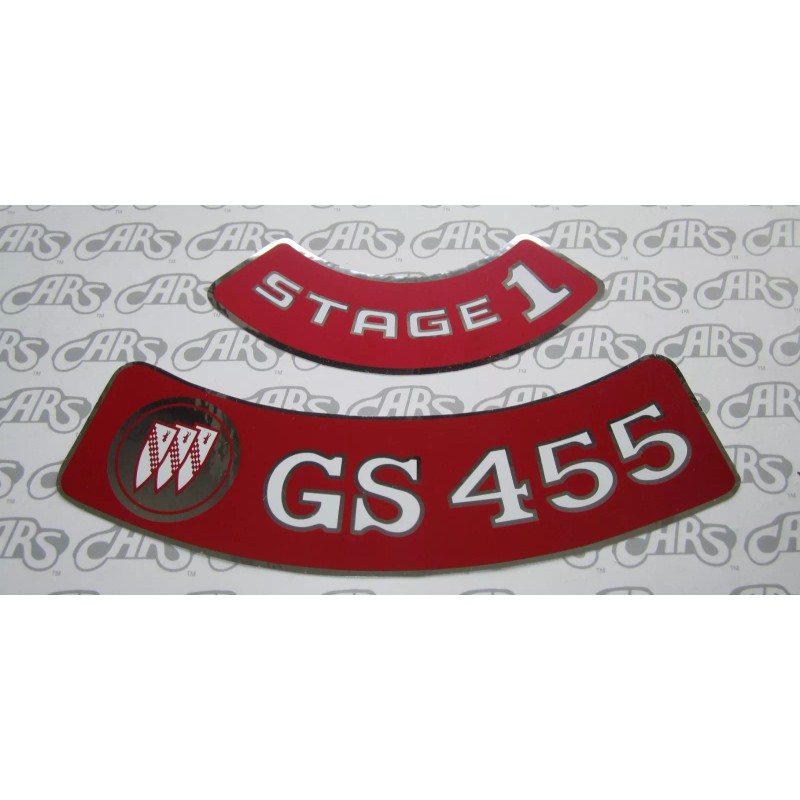 NORS 1970-1974 Buick GS 455, Stage 1 Air Cleaner Decal