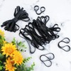 Rubber Bands, Pack of 100 Elastic Rubber Rings, Black, 5