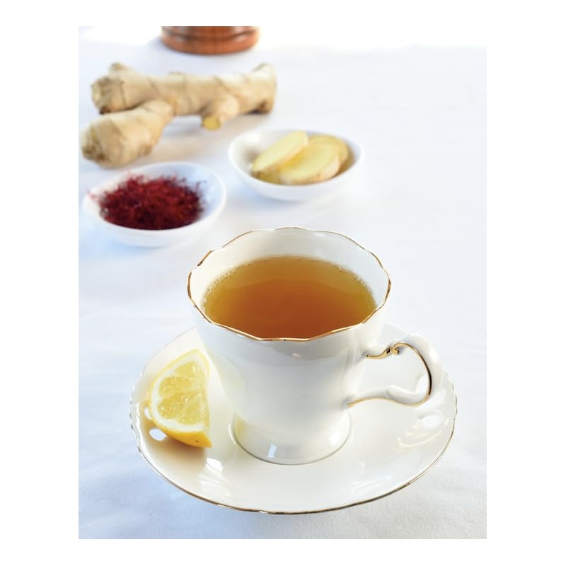 Organic Saffron Organic Ginger Herbal Tea - for better health