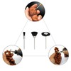 NIUPIKA Soft Nylon Bristle Brushes Cup Wire Brush Set Cleaning