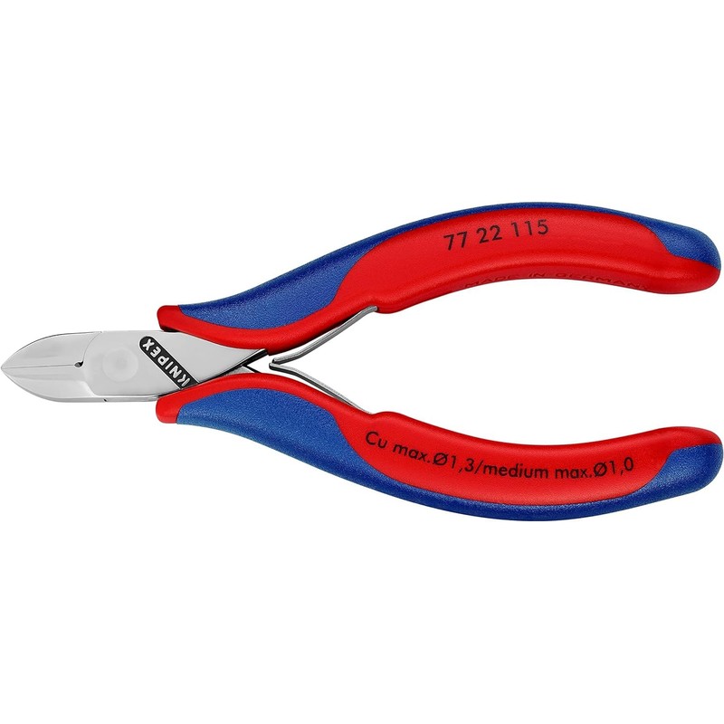 Knipex 77 22 115 SB Electronics Diagonal Cutters with Round