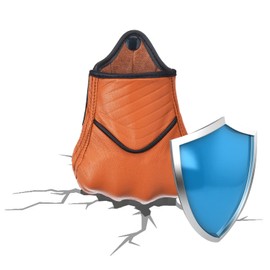 Harssiney Leather Motorcycle Gloves for Men,Riding Driving Biker Racing Motorbike Glove Touchscreen with Hard Knuckle Protection,Light Brown,Size XL