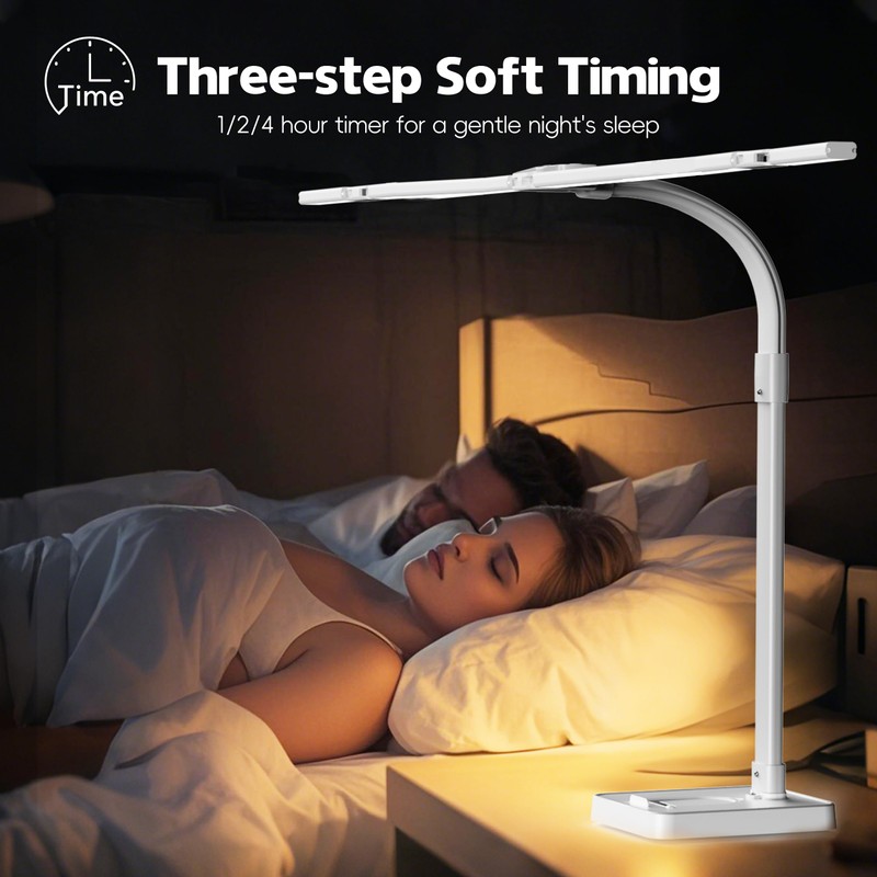 sandiea LED Desk Lamp for Home Office - 24W Bright