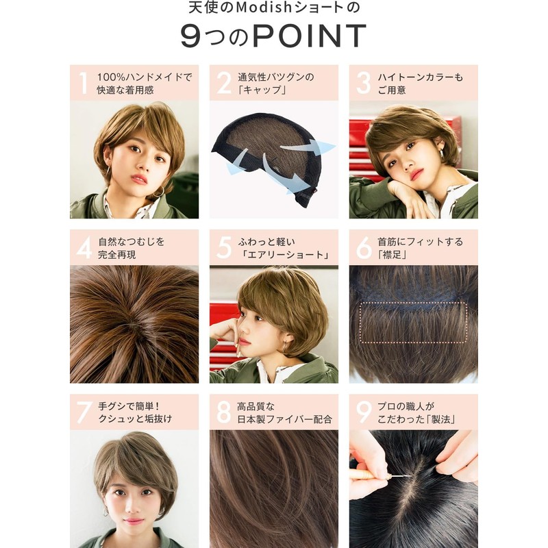 【M.wig Certified】 Medical Full Wig, Fully Hand Planted, S M