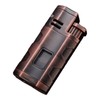 Triple Torch Lighter with Punch Square Powerful Fire Windproof Metal