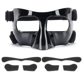 Nose Guard for Broken Nose Adjustable Basketball Face Shield Nose Protector for Adults Teens Suitable for Soccer Volleyball Baseball Sports Training