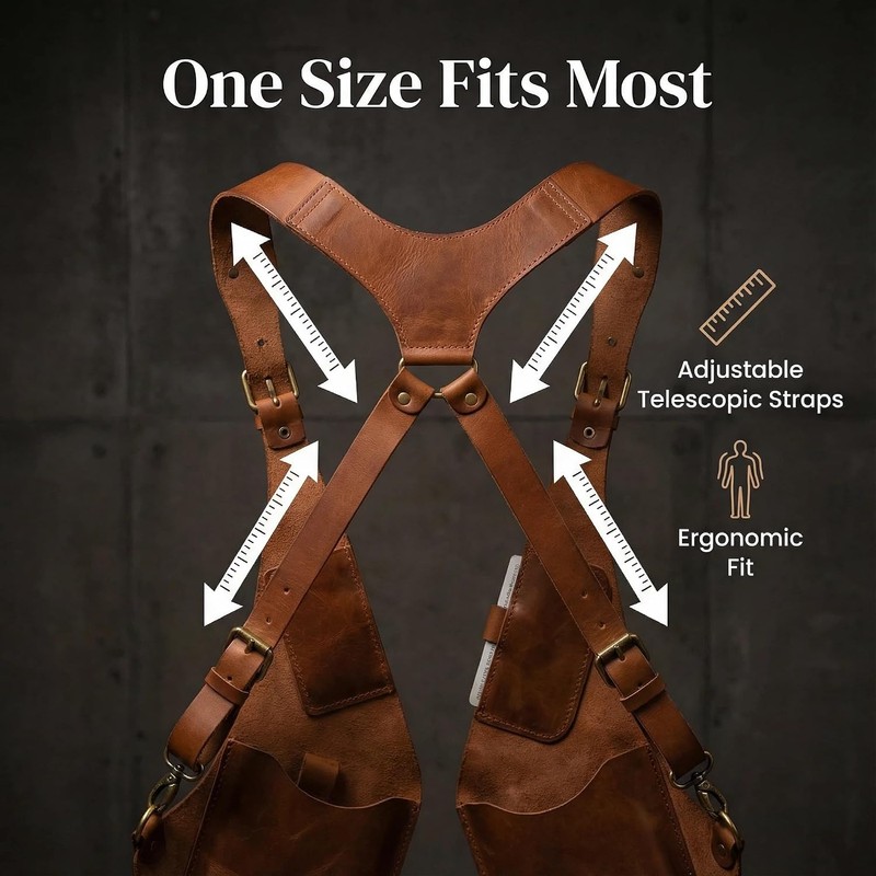 Premium Leather Adjustable Underarm Shoulder Bag for Men & Women,