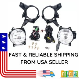 CONCEPT AUTOMOTIVE LIGHTS For 2013-2015 Toyota Rav4 Fog Lights Lamps and Assemby Set L&R Side