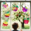 Ayhuhra 30 Sets Apple Suncatche Craft Kits Blank Back to