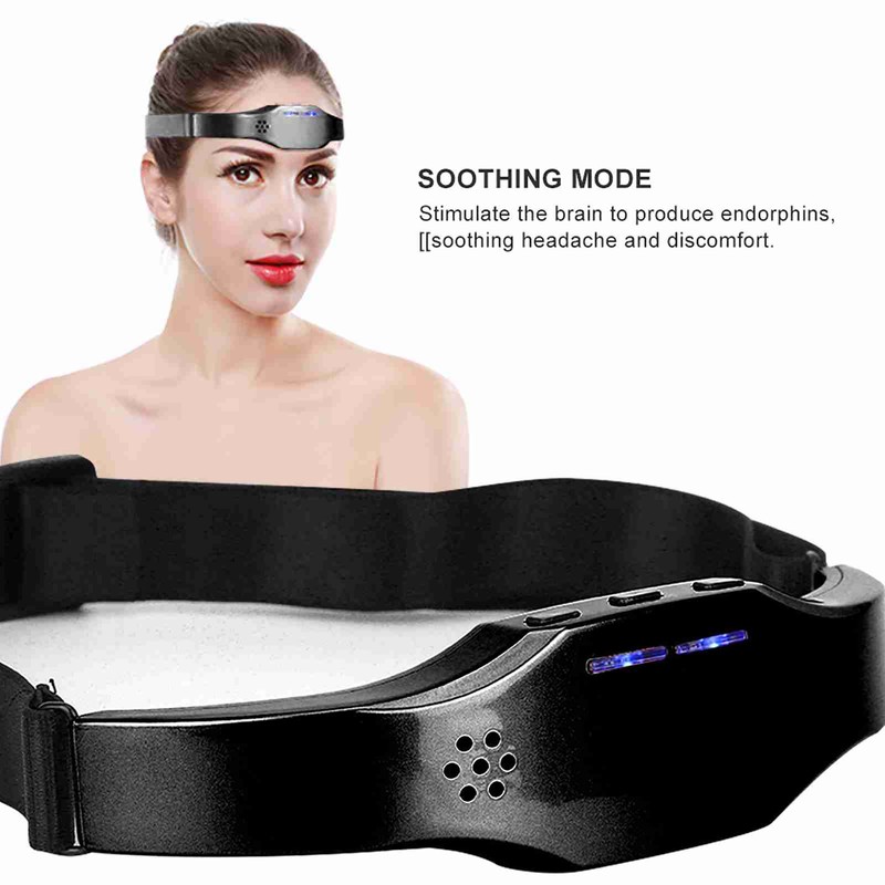 Wireless Intelligent Migraine Pressure Relief Sleep Insomnia Head Therapy Massage