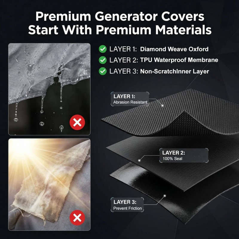 Generator Covers, Generator Covers While Running, 32X24X24 inches, Top Can