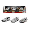 Jada 1:32 Pack Delorean Time Machine 1, 2 Y 3