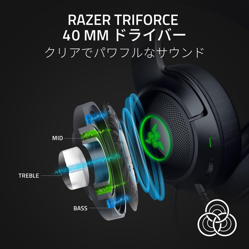 Razer Kraken Kitty V2 Black Wired Gaming Headset with Unique