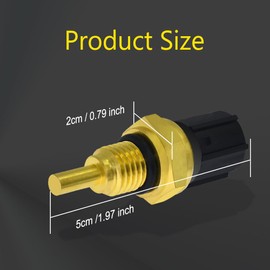 Engine Coolant Temperature Sensor, Car Coolant Temperature Sensor Switch Compatible with Honda Acura CR-V Civic Odyssey Accord, Replace OE# 37870-PJ7-003, 37870PJ7003