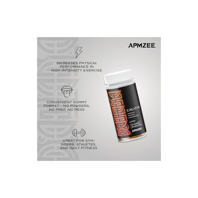 Creatine Gummies Monohydrate – Powder & Tablet Alternative | 3000mg