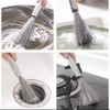 Samcos Sasara Rustproof Kitchen Brush, Stainless Steel, Heavy Duty, Hook