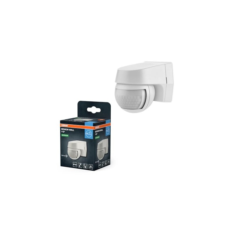 OSRAM SENSOR Wandleuchte mit 110° Bewegungs- und Lichtsensor für bündige