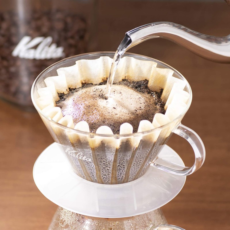 Kalita Wave Series KWF-185#22210 Coffee Filters, White, For 2-4 People,