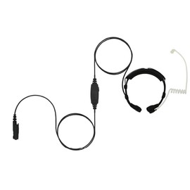 Throat Mic Headset with Acoustic Tube Earpiece for Tait TP9600 TP9500 TP9400 TP9300 TP7100 TP8100 Radios