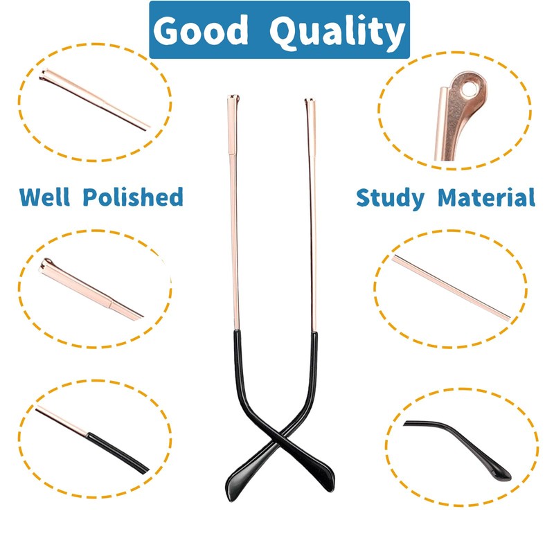 TORWOL Metal Glasses Arm Replacement Legs Replacement Eyeglass Arm,Glasses Repair