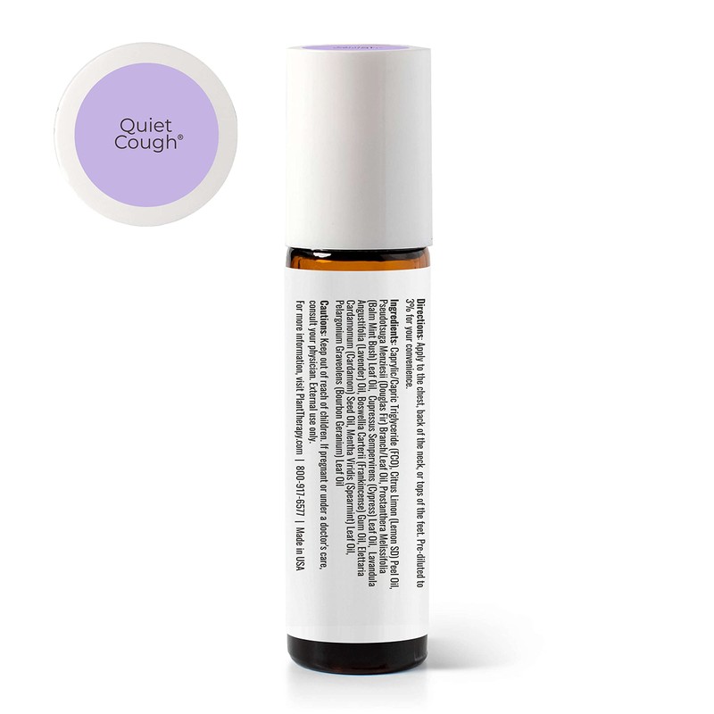 Plant Therapy Quiet Cough KidSafe Pre-Diluted Essential Oil Roll-on 10