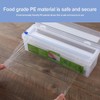 Cling Film Dispenser and Cutter Wrap Dispenser, Refillable Plastic Wrap