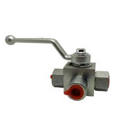 LX Hydraulic High Pressure 3 Way Ball Valve 3/8" NPT 7250 PSI (500 bar) Hydraulic Valve Shut-Off KHB3K Hydraulic Ball Valve