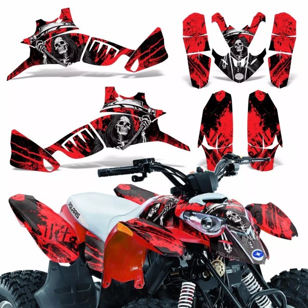 wd ATV Quad Graphic Stickers Decals For Polaris Predator 90