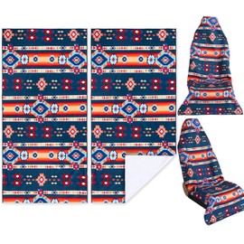 Hahafelt 2 Pack Car Seat Towel Covers Athletic Running Towel Performance Microfiber Post Workout Sweat Washable Cover Non Slip for Car Outdoor Sport Activities 63 x 31.5 Inches (Aztec)