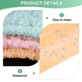 M METERXITY 20-Sheet Flower Wrapping Paper, Waterproof Floral Wrapping Pearlescent Paper for Bouquets/Gift Packaging [Orange]