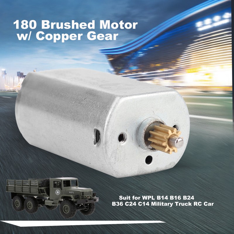 180 Brushed Motor w/ Copper Gear for WPL B14 B16