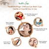 HealthAndYoga™ ChillEyes Transparent Glass Eye Wash Cup - Effective Eye