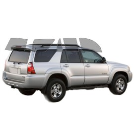 AUTOTEK Precut Windows Tint Film All Sides Cars Sun Blocking Protection Privacy Anti Shatter Glass 2 Ply Film Any Tint Shade kit for Toyota 4Runner 2003-2009