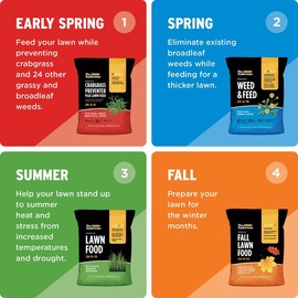 The Andersons Premium Weed and Feed 24-0-16 for Thick and Greener Lawn - Controls over 250 Broadleaf Weeds and Deepens Greening with Iron