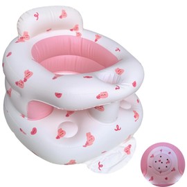 Inflatable Baby Seat for Babies from 4-24 Months, Baby Back Support Sofa, Baby Floor Seat Support for Learning to Sit (Rabbit Upgrade)