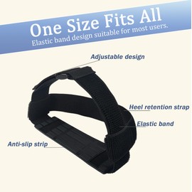 4PCS Ellipse Leg Exerciser Machine Pedal Straps, Suitable for Under Desk Elliptical Machine& Leg Pedal Exerciser,Foot Pedal Straps for Adults Seniors Fitness Home Sports Accessories