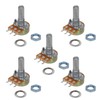 (5 pcs) Linear Potentiometer 3 Pin 15mm Shaft - B