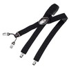 DonDon Men's Braces Extra Strong 3.5 cm Wide with 4