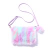 JUMISEE Fluffy Faux Fur Crossbody Purse for Kids Girls Women