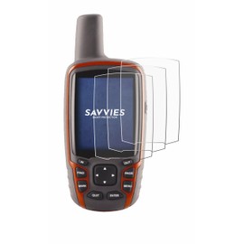 Savvies Pack of 6 Screen Protectors for Garmin GPSMAP 62s Screen Protector Ultra Transparent