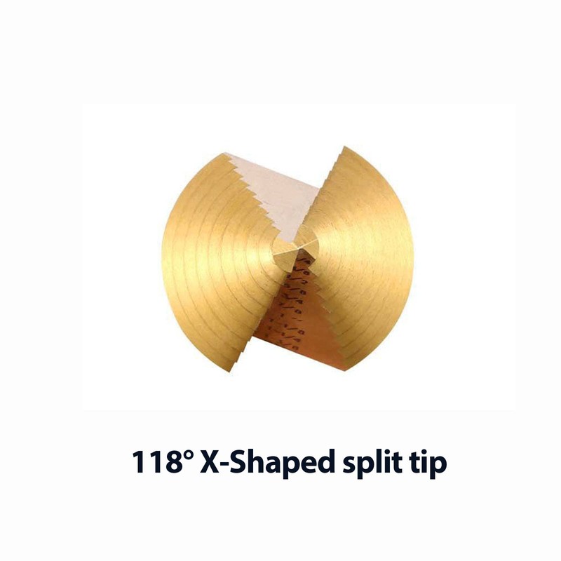 5 PCS Step Drill Bit, Automatic Center Punch, 50 Size