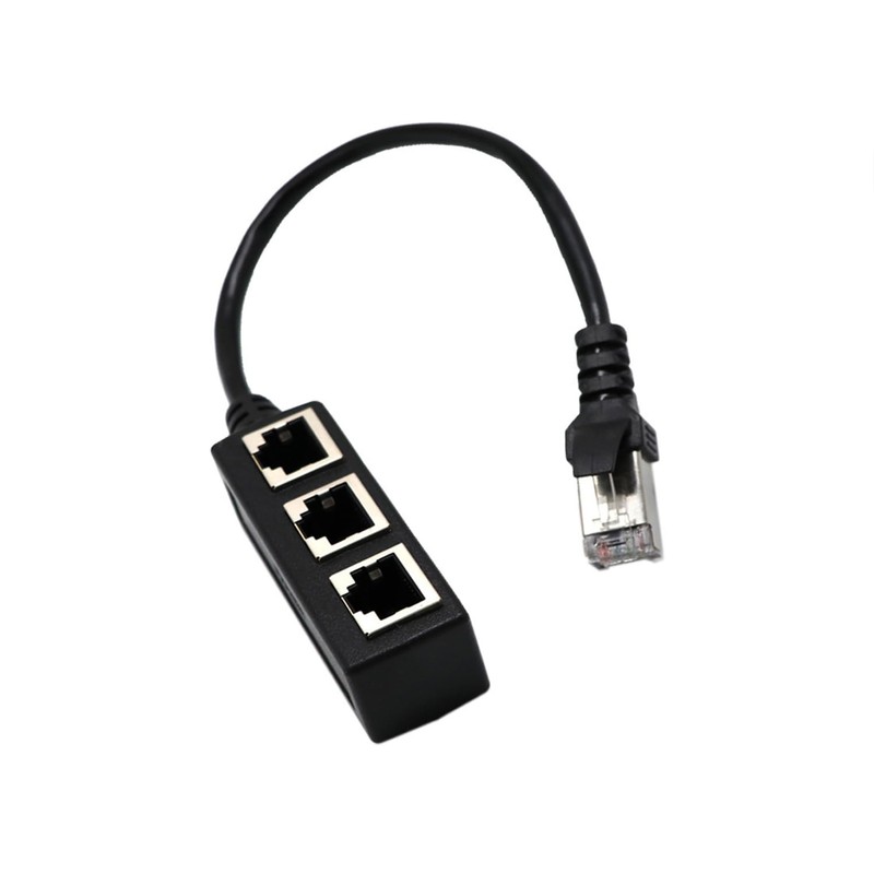 HUAREW RJ45 Ethernet Splitter Cable, Splitter 1 to 3 Port,