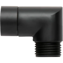OFFO Shower Head Elbow Adapter, All Metal Handheld Shower Head Elbow Adapter Shower Arm Angle Adapter 90 Degrees, Matte Black