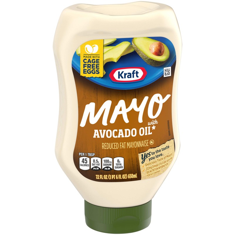 Kraft Mayo Avocado Oil Mayonnaise (22 oz Bottle)