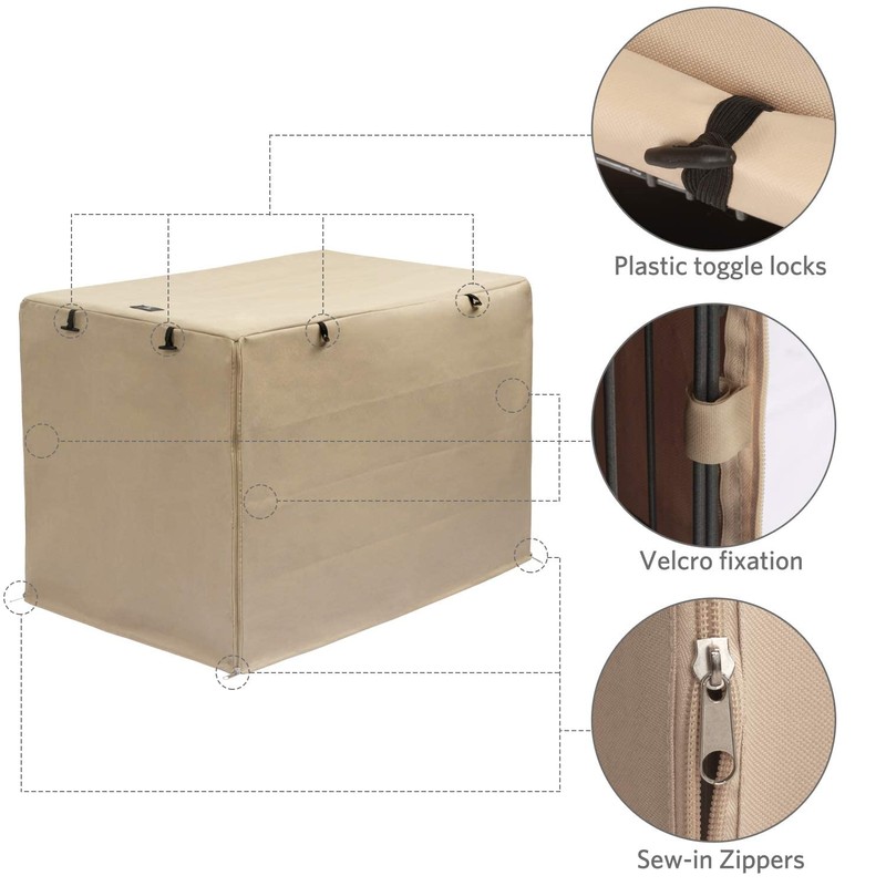 X-ZONE PET Double Door Dog Crate Cover - Polyester Pet