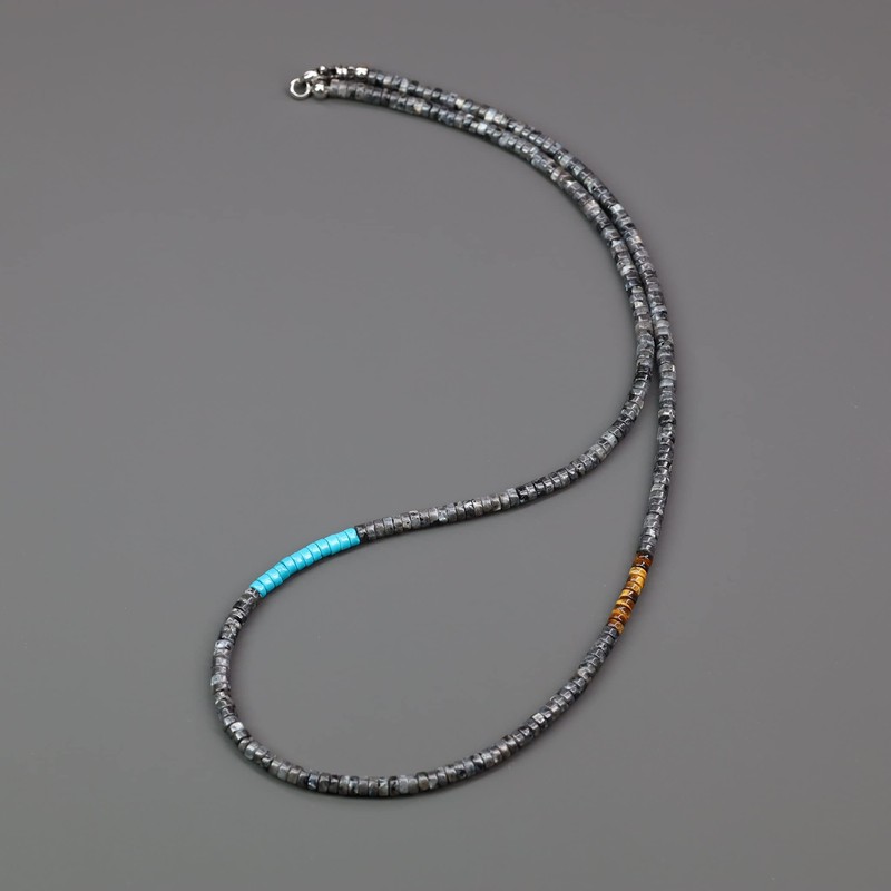 COAI Gemstone Surfer Necklace, Labradorite
